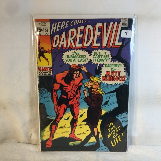 Collector Vintage Marvel Comics Here Comes Daredevil The Man Without Fear Comic Book No.57