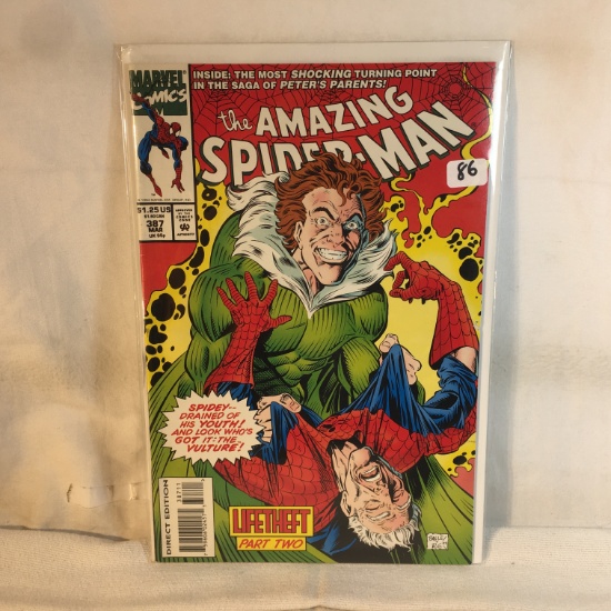 Collector Vintage Marvel Comics The Amazing Spider-man Comic Book No.387