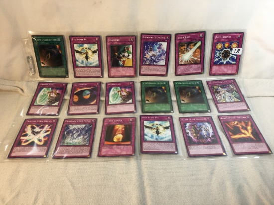 Lot of 18 Collector Assorted Yu-Gi-Oh TCG Trading Cards  -  See Pictures