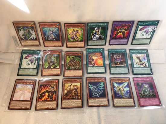 Lot of 18 Collector Assorted Yu-Gi-Oh TCG Trading Cards  -  See Pictures