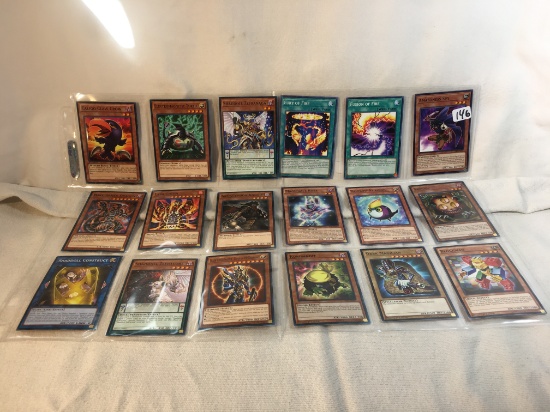 Lot of 18 Collector Assorted Yu-Gi-Oh TCG Trading Cards  -  See Pictures