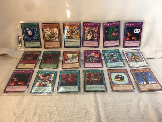 Lot of 18 Collector Assorted Yu-Gi-Oh TCG Trading Cards  -  See Pictures