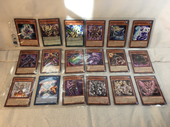 Lot of 18 Collector Assorted Yu-Gi-Oh TCG Trading Cards  -  See Pictures