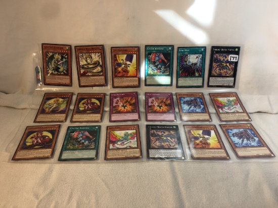Lot of 18 Collector Assorted Yu-Gi-Oh TCG Trading Cards  -  See Pictures