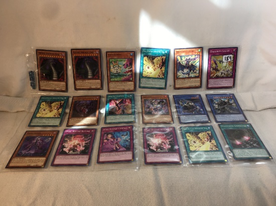 Lot of 18 Collector Assorted Yu-Gi-Oh TCG Trading Cards  -  See Pictures