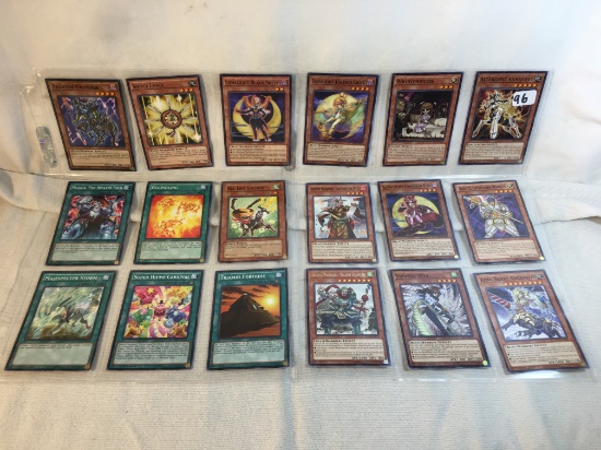 Lot of 18 Collector Assorted Yu-Gi-Oh TCG Trading Cards  -  See Pictures