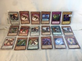 Lot of 18 Collector Assorted Yu-Gi-Oh TCG Trading Cards  -  See Pictures