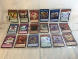 Lot of 18 Collector Assorted Yu-Gi-Oh TCG Trading Cards  -  See Pictures