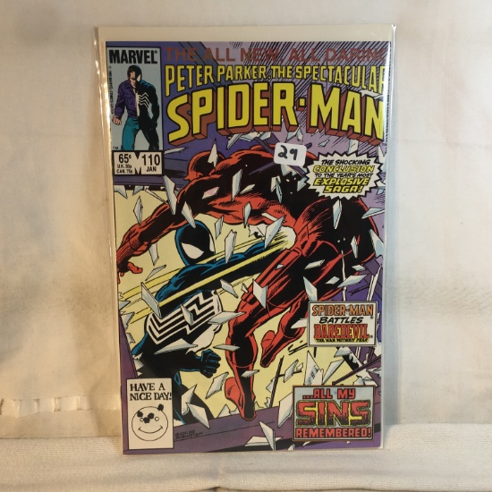 Collector Vintage Marvel Comics  Peter Parker The Spectacular Spider-man Comic Books  No.110