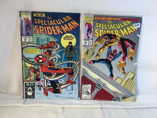Lot of 2 Collector Vintage Marvel Comics The Spectacular Spider-Man Comic Books No.193.173.
