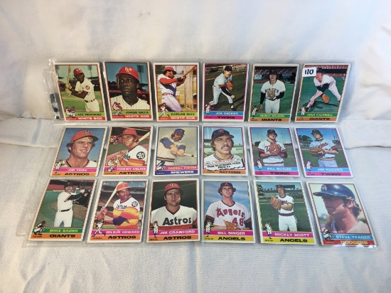 Lot of 18 Pcs Collector Vintage MLB Baseball Sport Trading Assorted Cards and Players - See Pictures