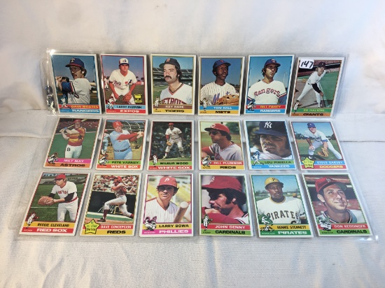 Lot of 18 Pcs Collector Vintage MLB Baseball Sport Trading Assorted Cards and Players - See Pictures