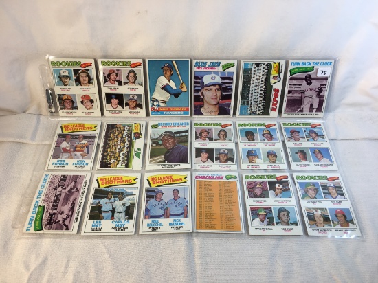Lot of 18 Pcs Collector Vintage MLB Baseball Sport Trading Assorted Cards and Players - See Pictures