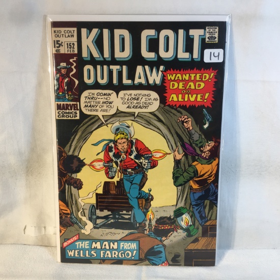 Collector Vintage Marvel Comics Kid Colt Outlaw Comic Book No.152