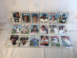 Lot of 18 Pcs Collector Vintage MLB Baseball Sport Trading Assorted Cards and Players - See Pictures
