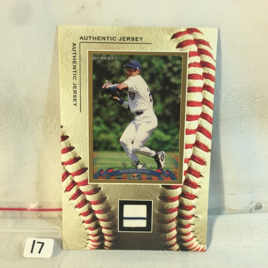 Collector Modern Vintage Upper Deck Donruss Authentic Jersey Sammy Sosa Jersey Card