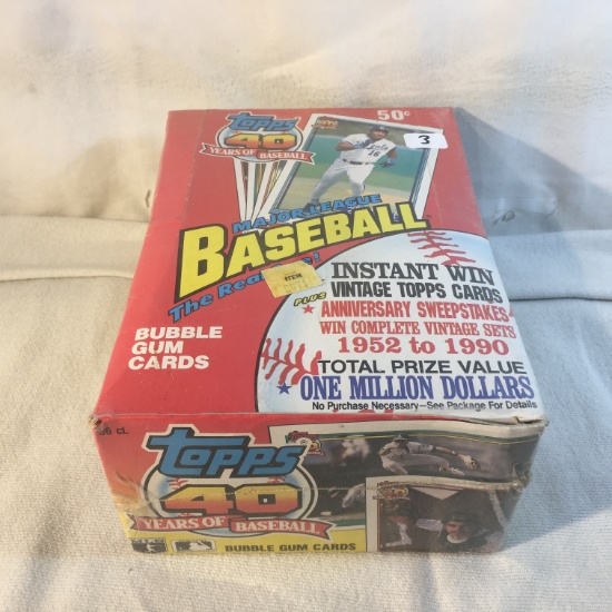Factory Sealed 1990 Topps Major League Baseball Sport Trading Sport Cards - See Picture