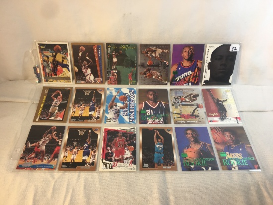 Lot of 18 Pcs Collector Modern NBA Basketball Sport Trading Assorted Cards & Players - See Pictures