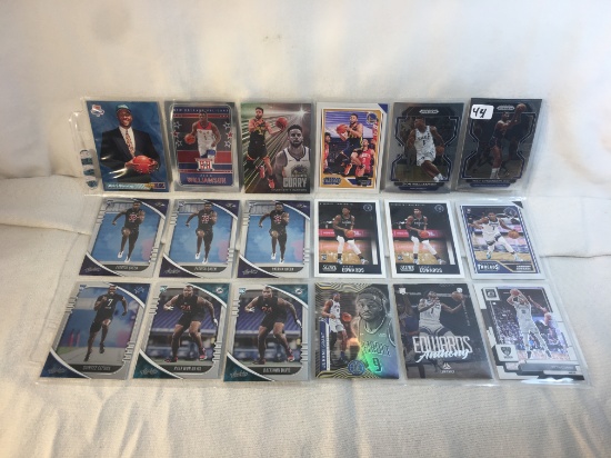 Lot of 18 Pcs Collector Modern NBA Basketball Sport Trading Assorted Cards & Players - See Pictures