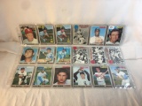 Lot of 18 Pcs Collector Vintage MLB Baseball Sport Trading Assorted Cards & Players - See Pictures