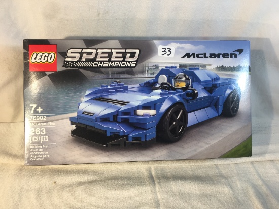 Collector NIB LEGO Speed Champions McLaren 76902 McLaren Elva 263 Pcs Building Lego Toy 10.5x5.5"