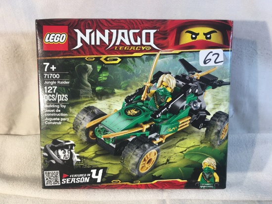 Collector NIB LEGO Ninjago Legacy 71700 Jungle Raider 127 Pcs Building Lego Toy Sz: 6x5.5" - See Pho