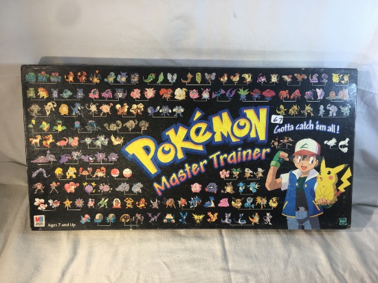 Collector Milton Bradley Pokemon Master Trainer Board Game Sz: 21x10" - See Pictures