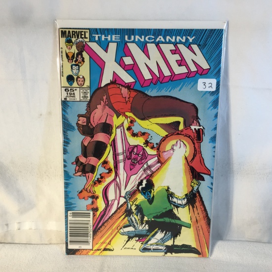 Collector Vintage Marvel Comics The Uncanny X-Men Comic Book No.194