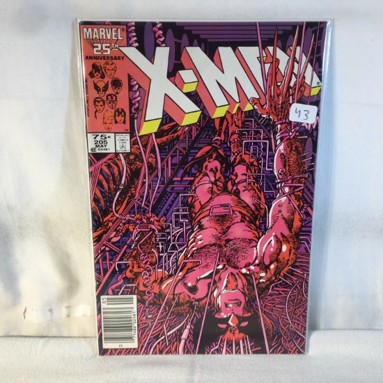 Collector Vintage Marvel Comics The Uncanny X-Men Comic Book No.205