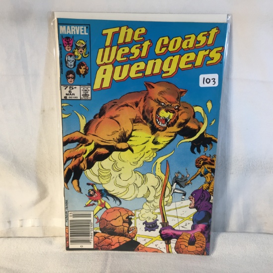 Collector Vintage Marvel Comics The West Coast Avengers Comic Books No.6
