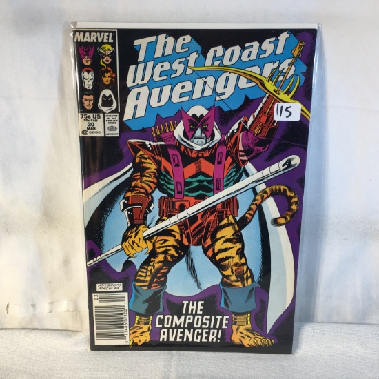 Collector Vintage Marvel Comics The West Coast Avengers Comic Books No.30