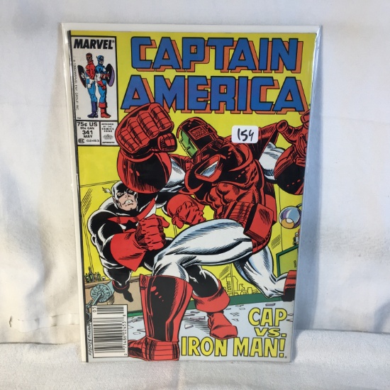 Collector Vintage Marvel Comics Captain America Comic Books No.341