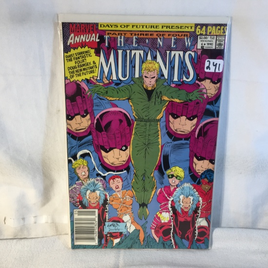 Collector Vintage Marvel Comics The New Mutants Comic Books No.6