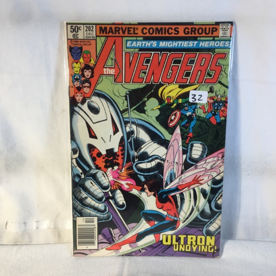 Collector Vintage Marvel Comics The Avengers Comic Books No.202