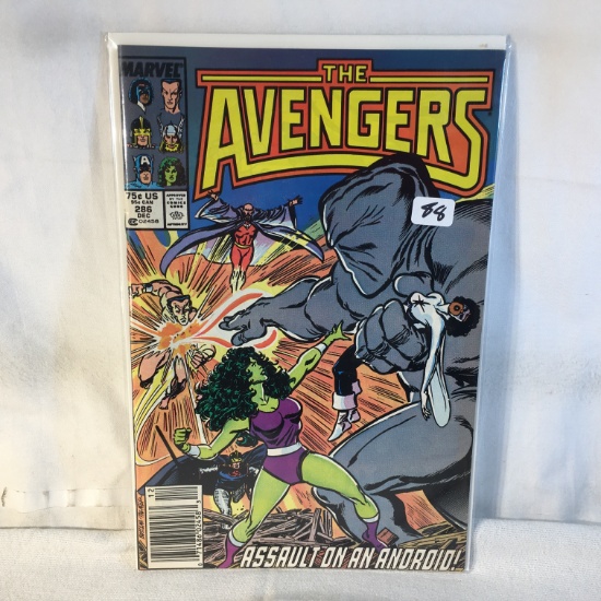 Collector Vintage Marvel Comics The Avengers Comic Books No.286