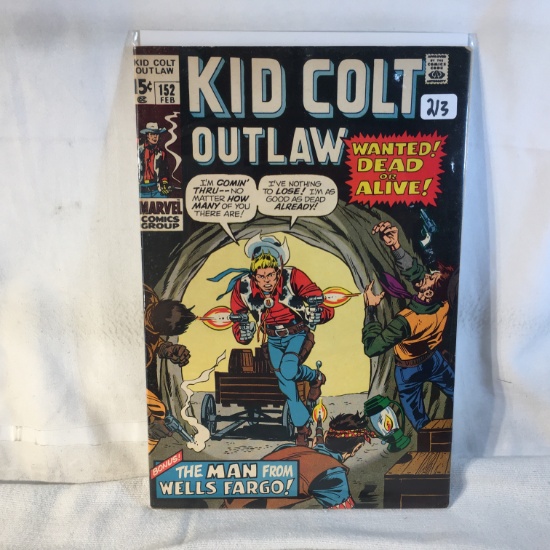 Collector Vintage Marvel Comics Kid Colt Outlaw Comic Book No.152