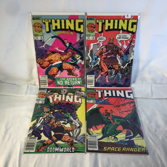 Lot of 4 Collector Vintage Marvel Comics The Thing Comic Books No.9.10.11.12.