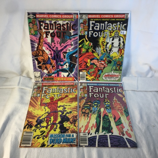 Lot of 4 Collector Vintage Marvel Comics Fantastic Four Comic Books No.230.231.232.233.