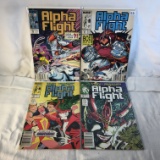 Lot of 4 Collector Vintage Marvel Comics Alpha Flight Comic Books No.65.66.67.70.