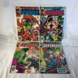 Lot of 4 Collector Vintage Marvel Comics The Defenders Comic Books No.77.80.82.84.
