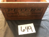Peters 410 Wooden Ammo Box
