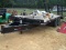 18' W/ 5' DOVE PINTLE HITCH FLATBED TRAILER W/ RAMPS, NEW FLOOR, BILL OF SA