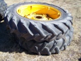 14.9-38 JOHN DEERE SPIN OUT WHEELS AND TIRES