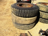 3- 10.00-20 TIRES AND WHEELS