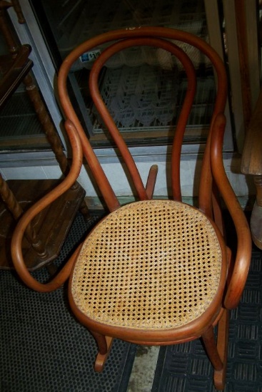 WOODEN ROCKER W/ ARMS
