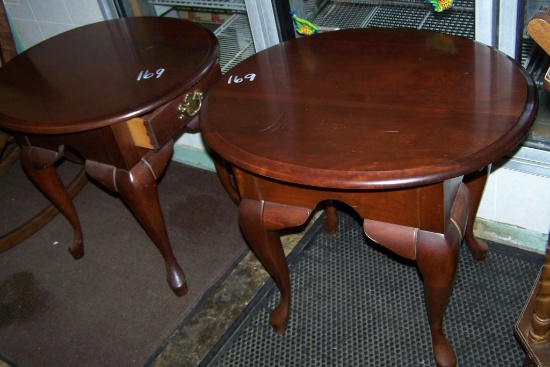 WOODEN END TABLES