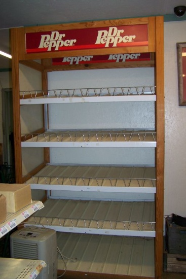DR. PEPPER 5 SHELF RACK