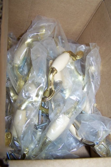 CABINET HANDLES AND KNOBS (3 BOXES)