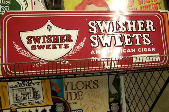 METAL SWISHER SWEETS SIGN