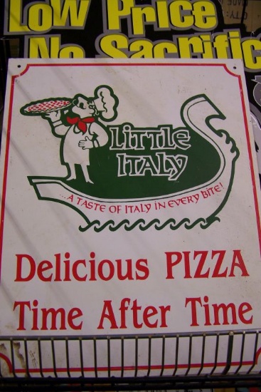 METAL LITTLE ITALY SIGN